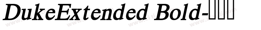 DukeExtended Bold字体转换